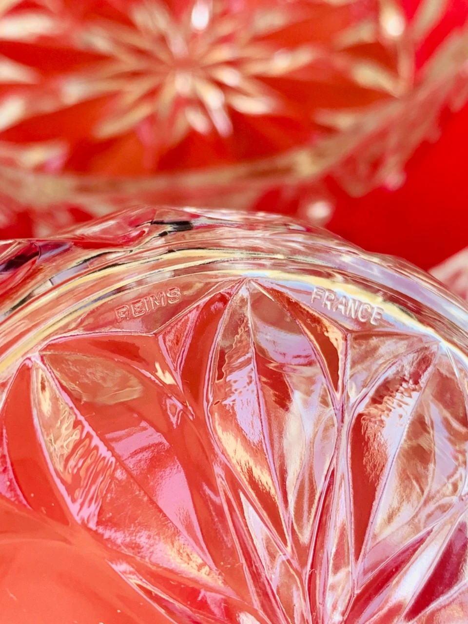 Bowls + 5 small very thick glass bowls, rosette pattern – photo 7